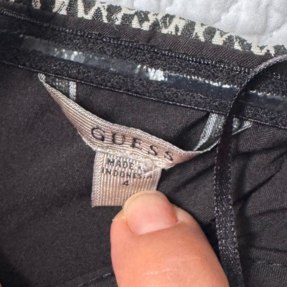 Guess Strapless Snake Print Dress Size 4 Vintage - Picture 4 of 11